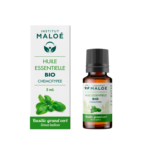 HUILE ESSENTIELLE BASILIC GRAND VERT BIO - INSTITUT MALOÉ