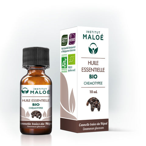 HUILE ESSENTIELLE CANNELLE BAIES DU NÉPAL BIO - INSTITUT MALOÉ