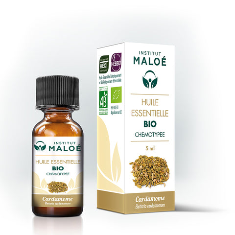 HUILE ESSENTIELLE CARDAMOME BIO - INSTITUT MALOÉ