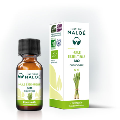 HUILE ESSENTIELLE CITRONNELLE BIO - INSTITUT MALOÉ