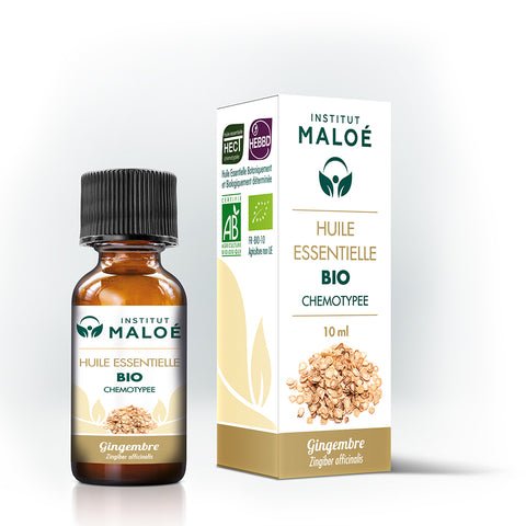 HUILE ESSENTIELLE GINGEMBRE SEC BIO - INSTITUT MALOÉ